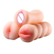 Silicone Male Masturbators Barbie Sex Dolls Realistic Oral Vagina Pussy Anal Cup For Men Penis Stimulate Toys invented by automaticwoman